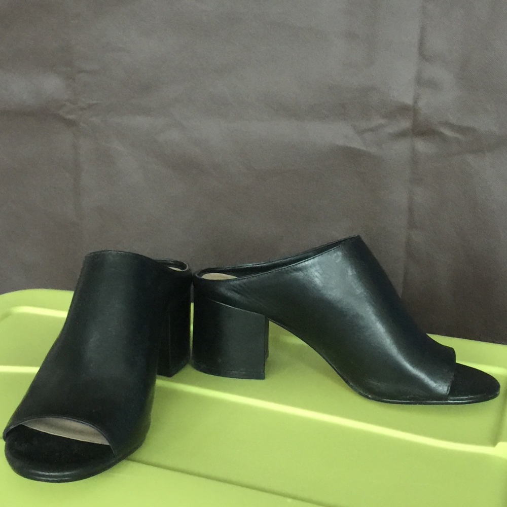 Leather Lord and Taylor Mules